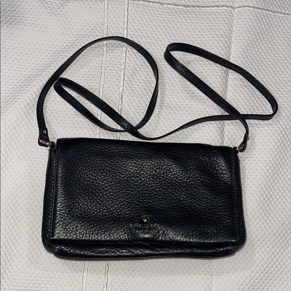 Kate Spade Black Leather Crossbody Bag